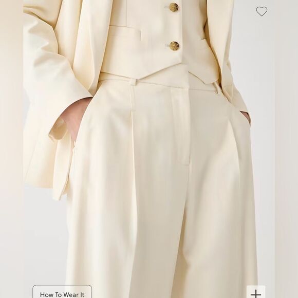 J.Crew Wide-leg essential pant in city twill - Picture 2 of 6